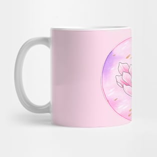 Magnolia sticker circle Mug